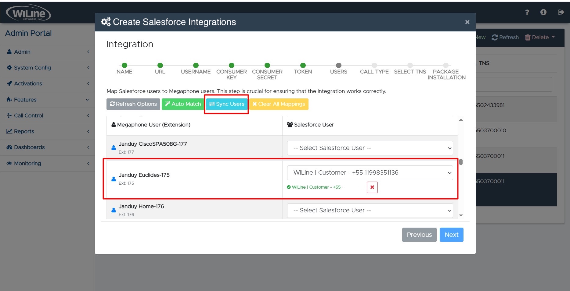 User synchronization
