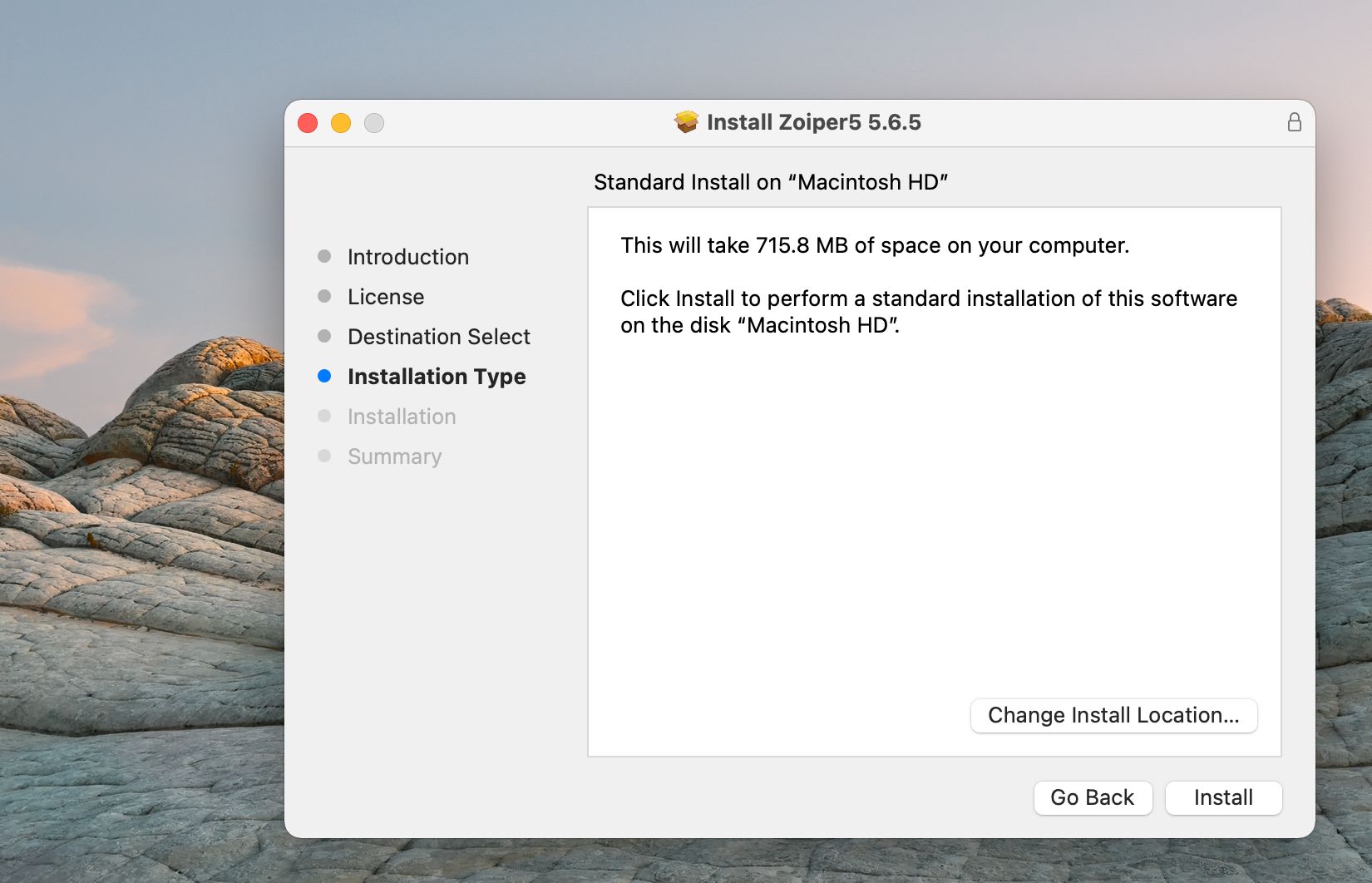 Standard Installation