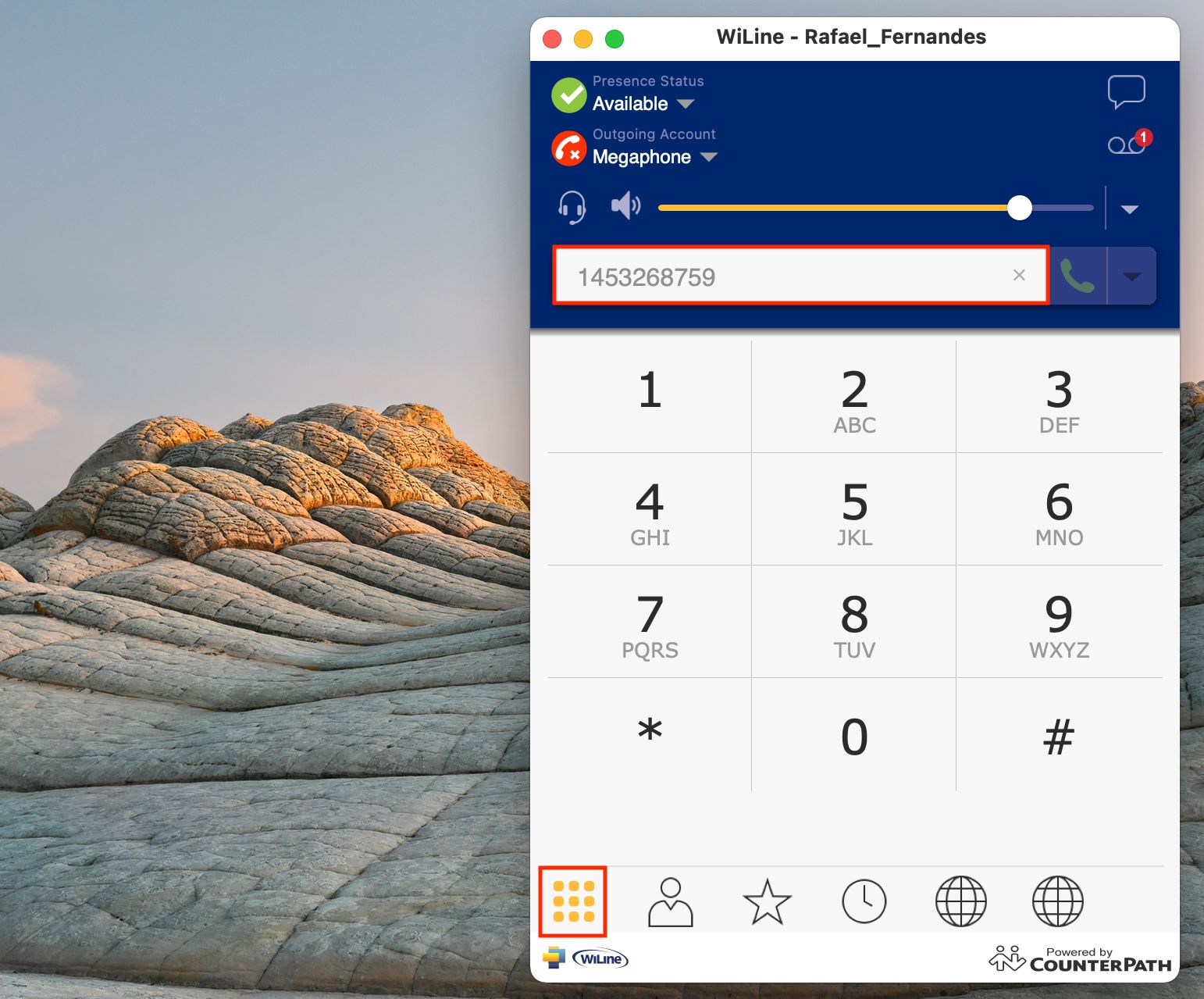 Hacer una llamada con el teclado de marcación