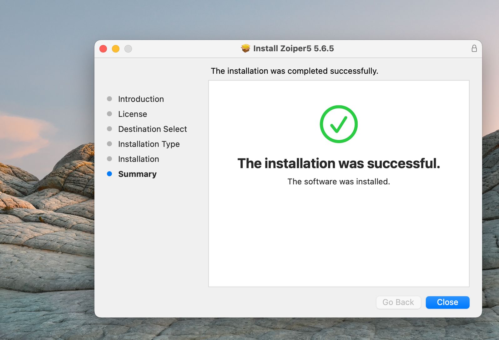 Instalación completada