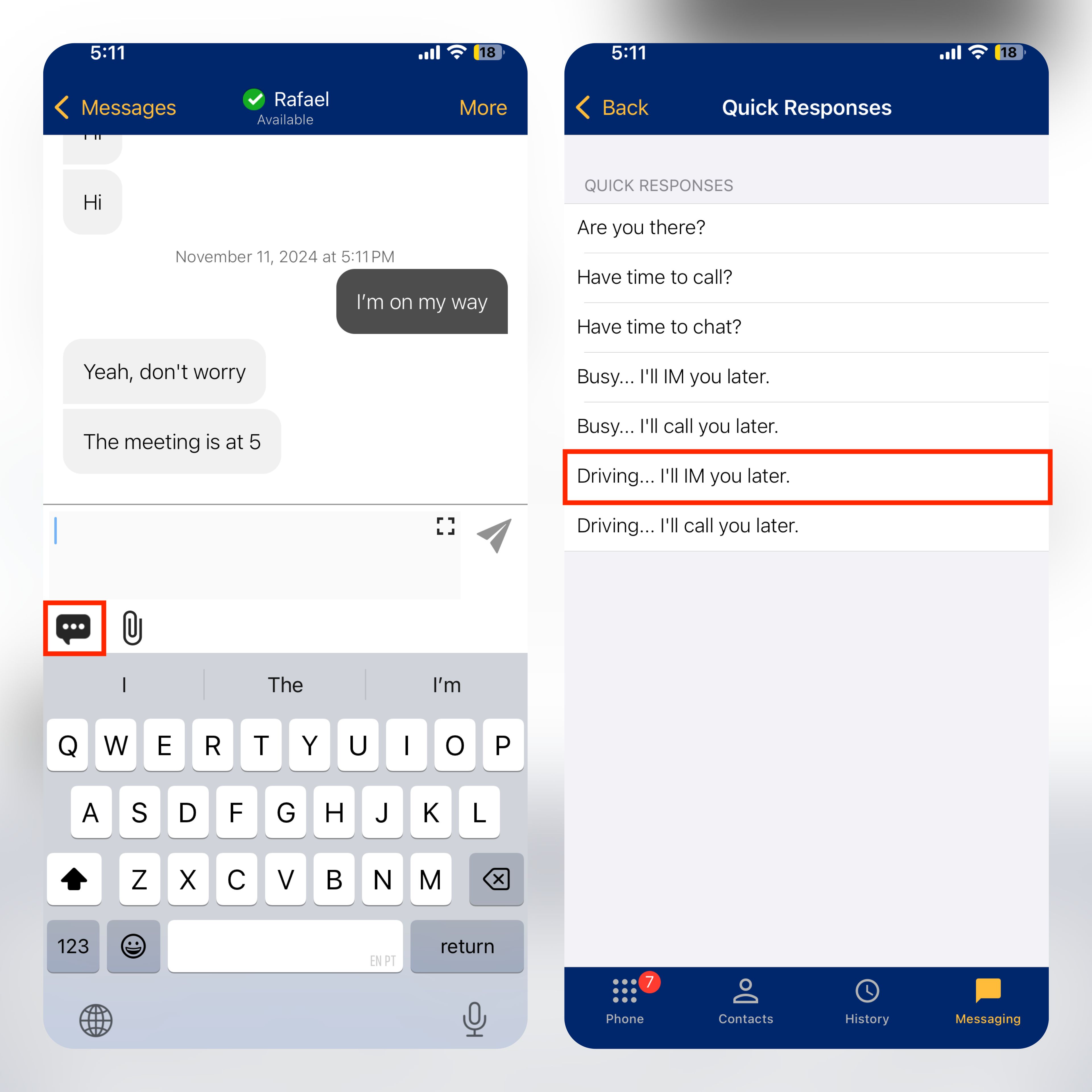 Respuestas rápidas en WiLine UCaaS